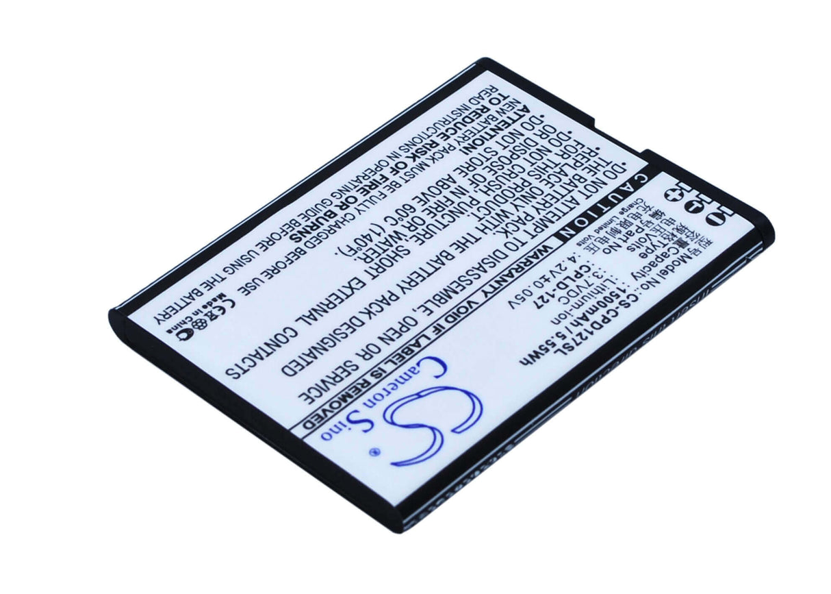 3.7V, Li-ion, 1500mAh, SmartPhone battery fits Coolpad, Cpld-127, 8017, 5.55Wh Mobile, SmartPhone Cameron Sino Technology Limited (Smartphone)