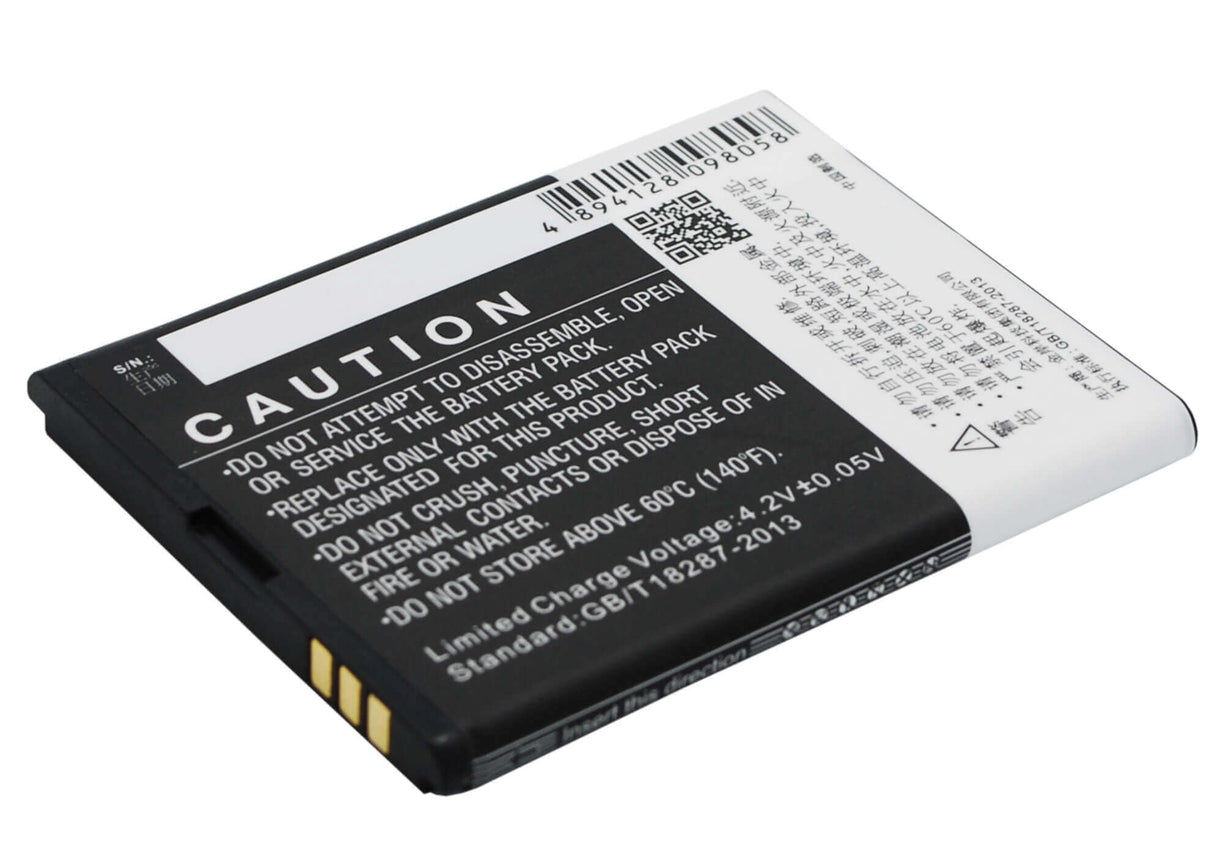 3.7V, Li-ion, 1500mAh, SmartPhone battery fits Coolpad, Cpld-125, 8017-t00, 5.55Wh Mobile, SmartPhone Cameron Sino Technology Limited (Smartphone)