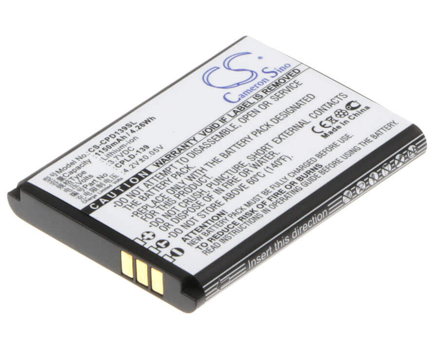 3.7V, Li-ion, 1150mAh, SmartPhone battery fits Coolpad, Cpld-139, 8021, 4.26Wh Mobile, SmartPhone Cameron Sino Technology Limited (Smartphone)