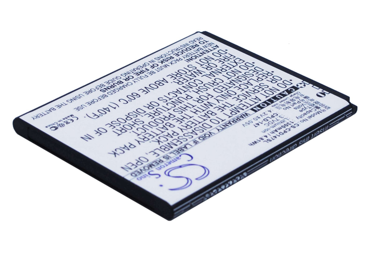 3.7V, Li-ion, 1300mAh, SmartPhone battery fits Coolpad, Cpld-147, 8029, 4.81Wh Mobile, SmartPhone Cameron Sino Technology Limited (Suspended)
