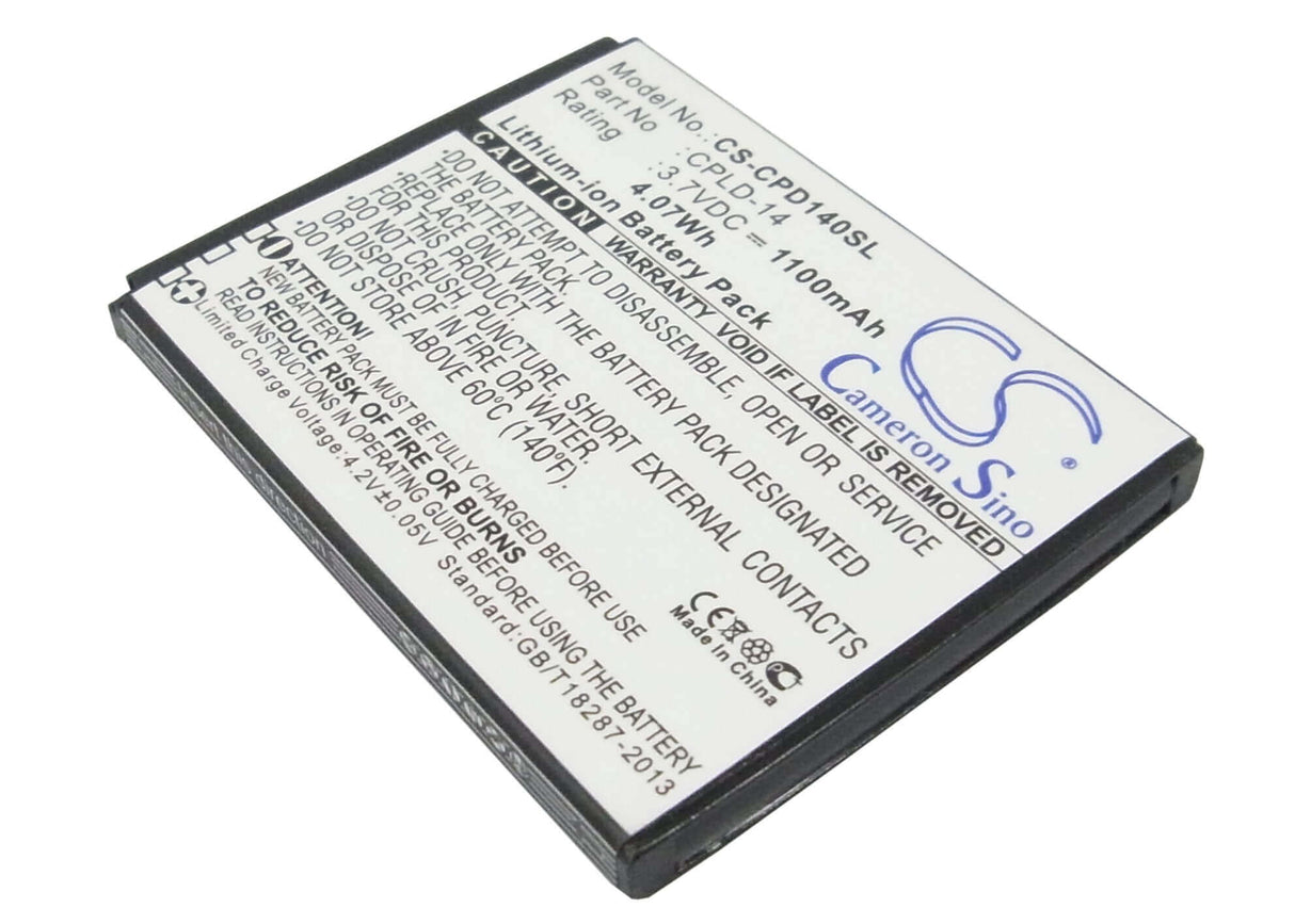 3.7V, Li-ion, 1100mAh, SmartPhone battery fits Coolpad, Cpld-14, 8150d, 8150s, 4.07Wh Mobile, SmartPhone Cameron Sino Technology Limited (Smartphone)