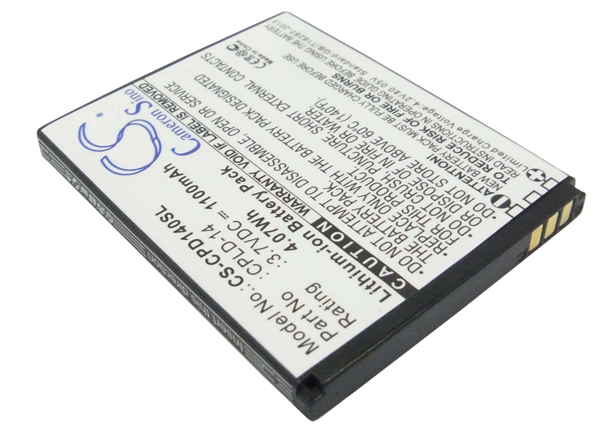 3.7V, Li-ion, 1100mAh, SmartPhone battery fits Coolpad, Cpld-14, 8150d, 8150s, 4.07Wh Mobile, SmartPhone Cameron Sino Technology Limited (Smartphone)
