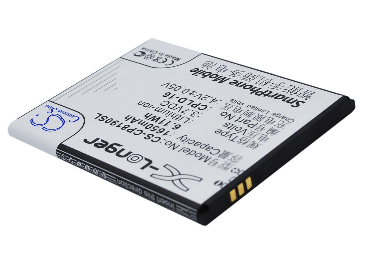 3.7V, Li-ion, 1650mAh, SmartPhone battery fits Coolpad, Cpld-16, 8190, 8190q, 6.11Wh Mobile, SmartPhone Cameron Sino Technology Limited (Suspended)