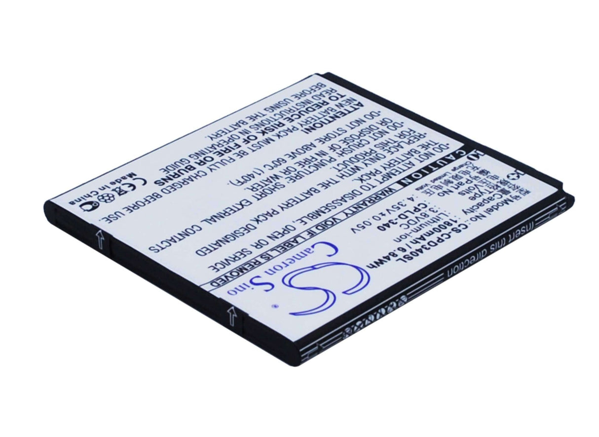 3.8V, Li-ion, 1800mAh, SmartPhone battery fits Coolpad, Cpld-340, 8702d, 6.84Wh Mobile, SmartPhone Cameron Sino Technology Limited (Suspended)