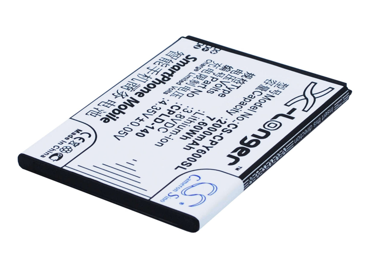 3.8V, Li-ion, 2000mAh, SmartPhone battery fits Coolpad, Cpld-140, 5316, 8713, 7.6Wh Mobile, SmartPhone Cameron Sino Technology Limited (Suspended)