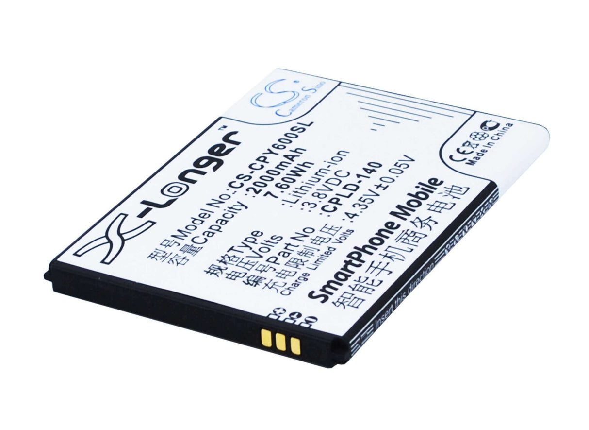 3.8V, Li-ion, 2000mAh, SmartPhone battery fits Coolpad, Cpld-140, 5316, 8713, 7.6Wh Mobile, SmartPhone Cameron Sino Technology Limited (Suspended)