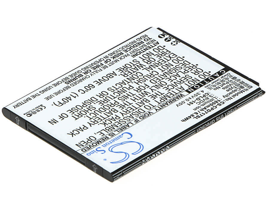 3.8V, Li-ion, 1800mAh, SmartPhone battery fits Coolpad, Cpld-151, 8717, 6.84Wh Mobile, SmartPhone Cameron Sino Technology Limited (Suspended)