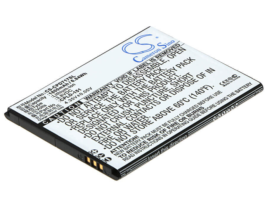 3.8V, Li-ion, 1800mAh, SmartPhone battery fits Coolpad, Cpld-151, 8717, 6.84Wh Mobile, SmartPhone Cameron Sino Technology Limited (Suspended)