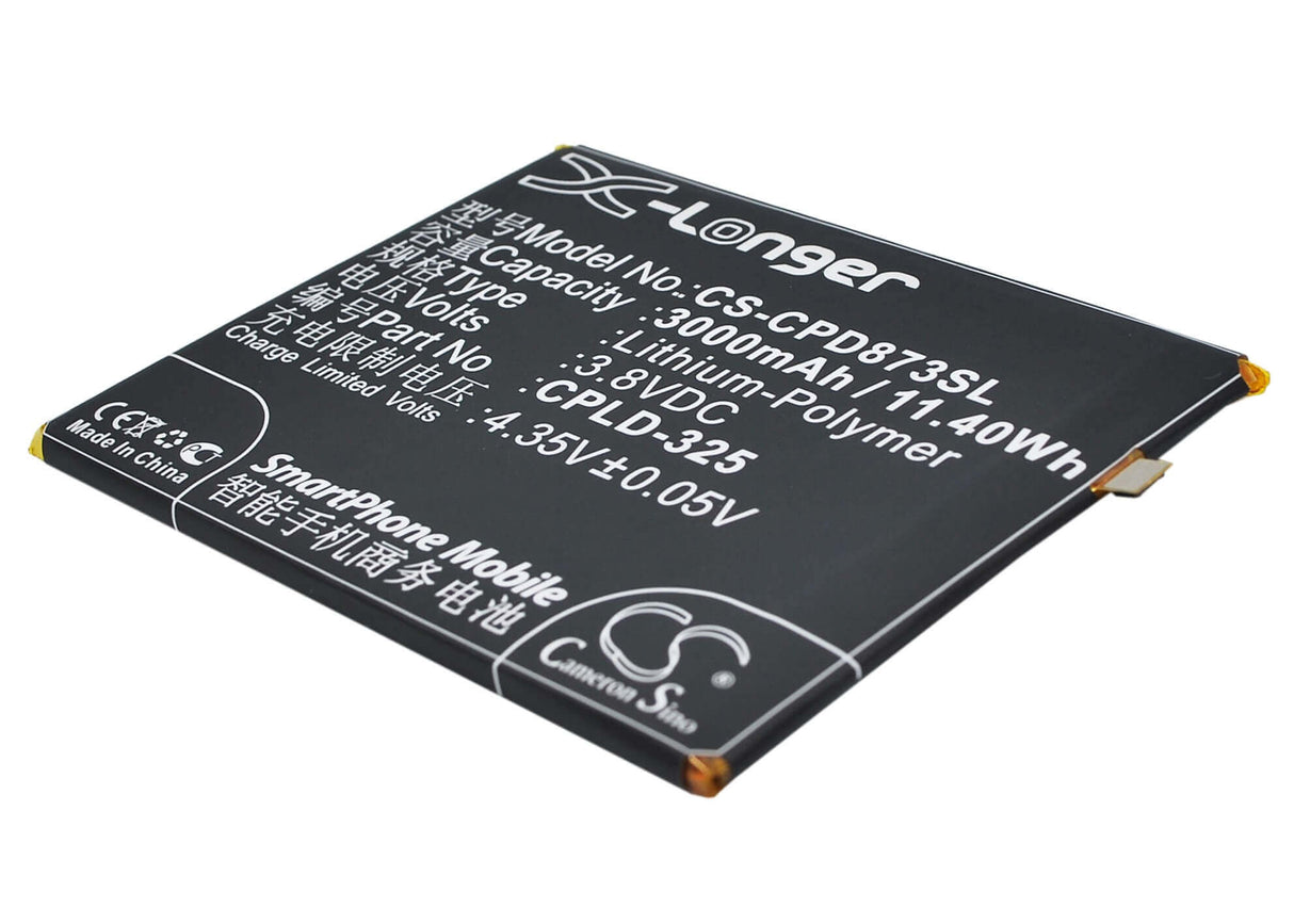 3.8V, Li-Polymer, 3000mAh, SmartPhone battery fits Coolpad, Cpld-325, 8731l, 11.4Wh Mobile, SmartPhone Cameron Sino Technology Limited (Suspended)