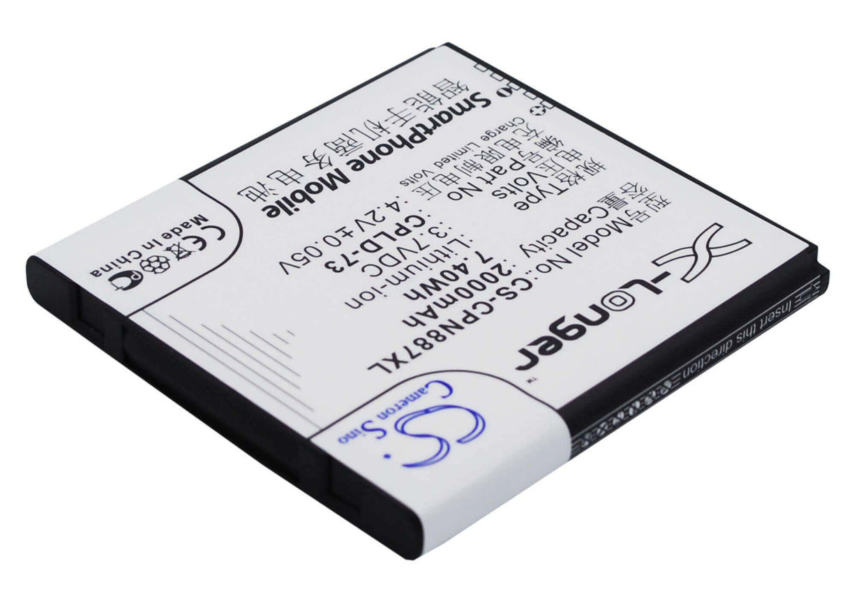 Batterie de Smartphone pour Coolpad 8870 3.7v, 2000mah - 7.40wh Mobile, Smartphone Cameron Sino Technology Limited (Smartphone)