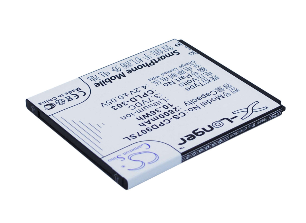 Batterie de smartphone pour Coolpad 9070, 9070+ 3.7v, 2800mah - 10.36wh Mobile, smartphone Cameron Sino Technology Limited (Smartphone)