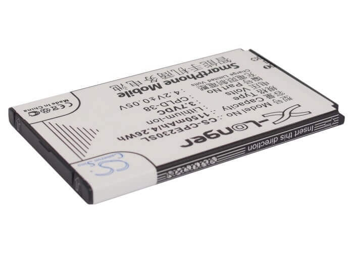 3.7V, Li-ion, 1150mAh, SmartPhone battery fits Coolpad, Cpld-38, E230, E506, 4.26Wh Mobile, SmartPhone Cameron Sino Technology Limited (Suspended)