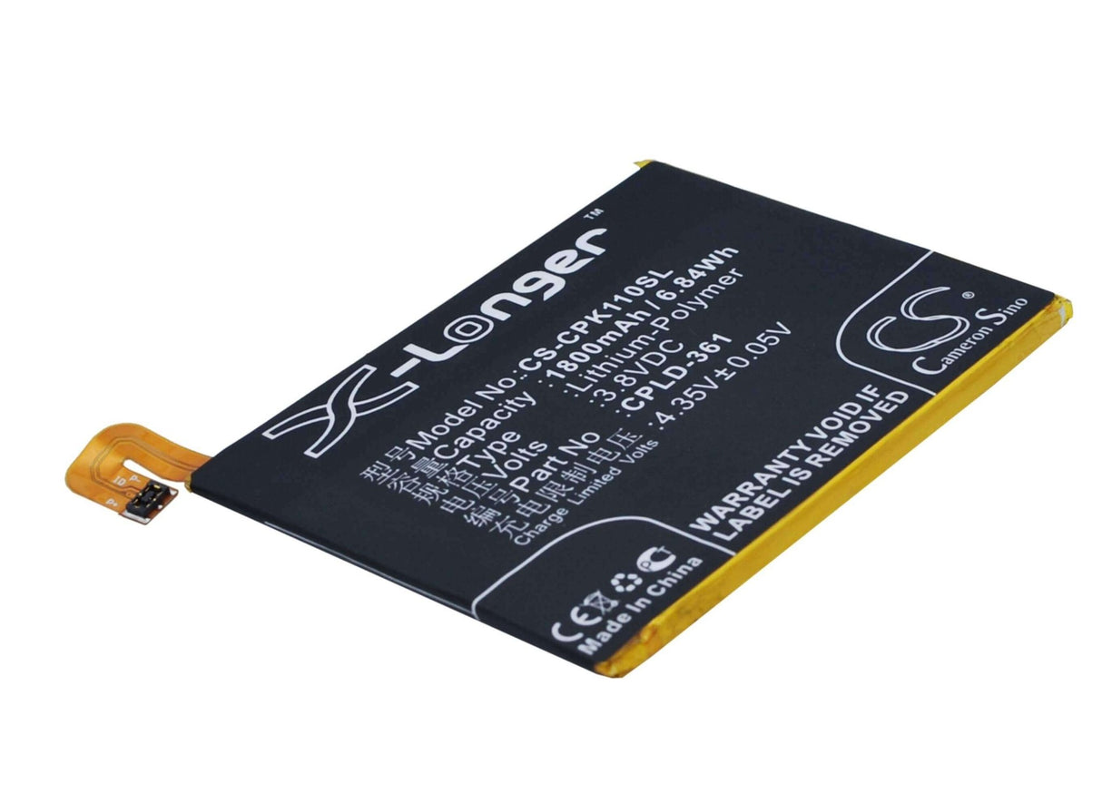 3,8V, Li-Polymer, 1800mAh, batterie de smartphone compatible avec Coolpad, Cpld-361, Ivvi K1 Mini, 6,84Wh Mobile, Smartphone Cameron Sino Technology Limited (Smartphone)