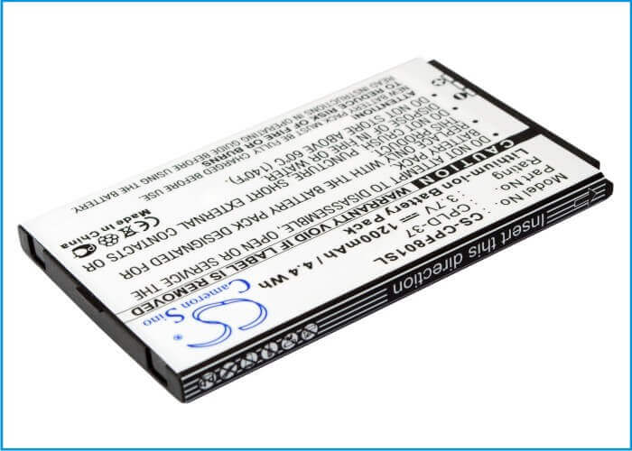 3.7V, Li-ion, 1200mAh, SmartPhone battery fits Coolpad, Cpld-37, F668, F800, 4.44Wh Mobile, SmartPhone Cameron Sino Technology Limited (Suspended)
