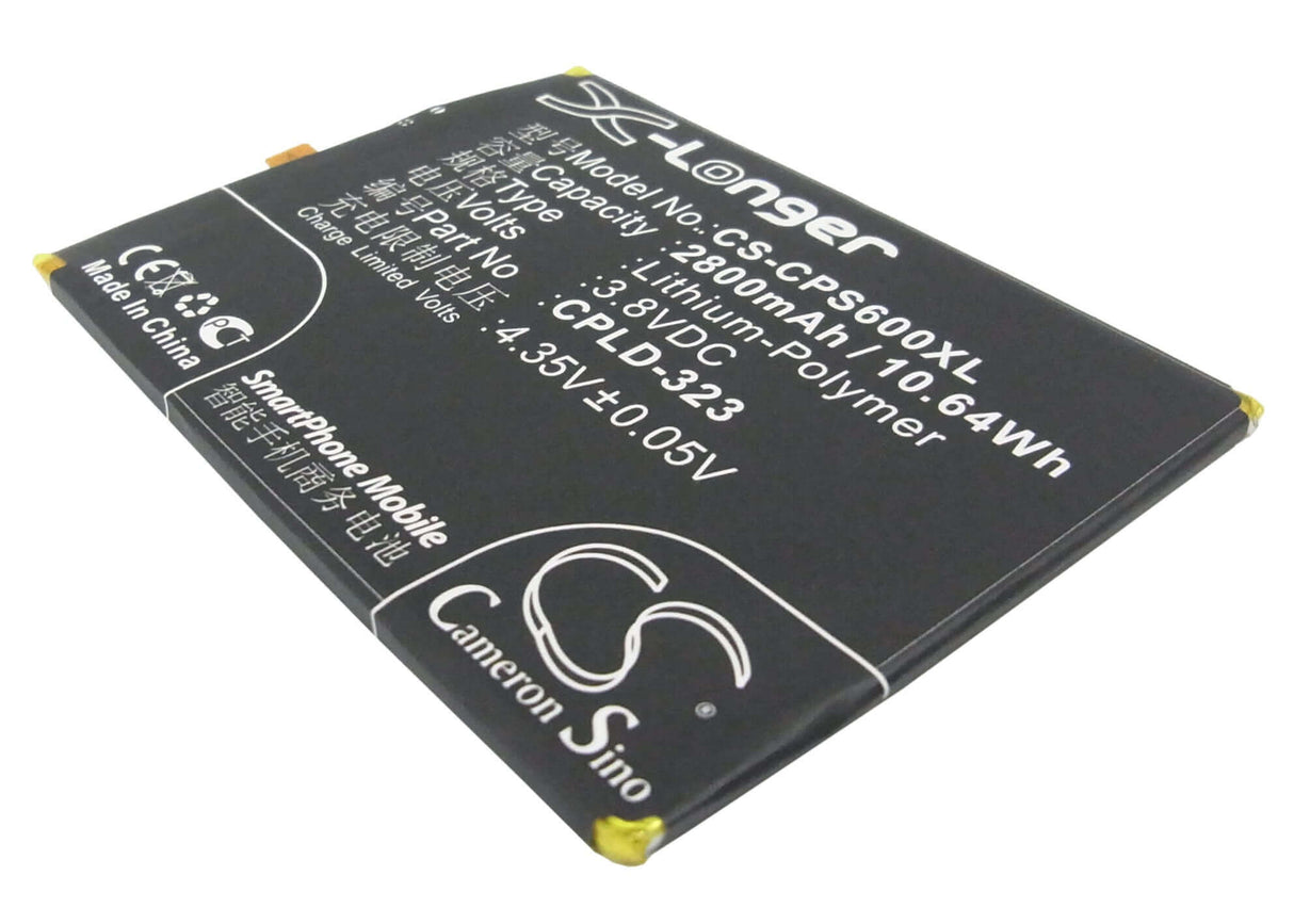 3.8V, Li-Polymer, 2800mAh, SmartPhone battery fits Coolpad, Cpld-323, 9190l, 9190l-c00, 10.64Wh Mobile, SmartPhone Cameron Sino Technology Limited (Suspended)