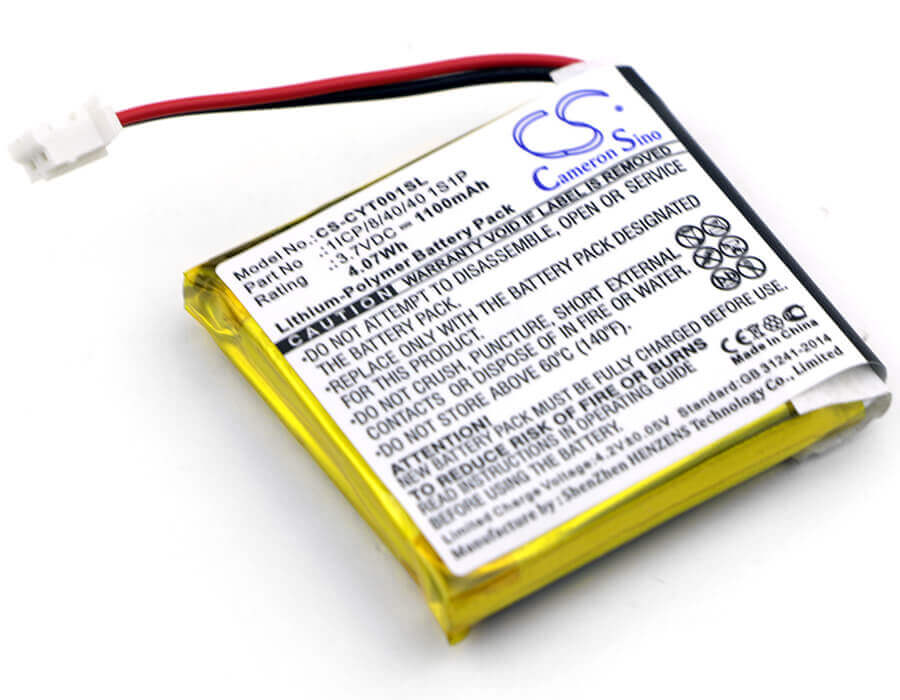 3,7V, Li-Polymère, 1100mAh, batterie GPS compatible Coyote, 1icp/8/40/40 1s1p, Plus, 4,07Wh GPS, Navigator Cameron Sino Technology Limited