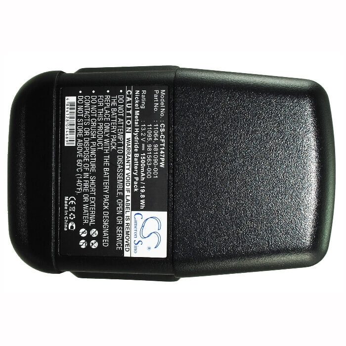 Battery For Craftsman 11147, 27493, 315.22453 13.2v, 1500mah - 19.80wh Power Tools Cameron Sino Technology Limited (Suspended)
