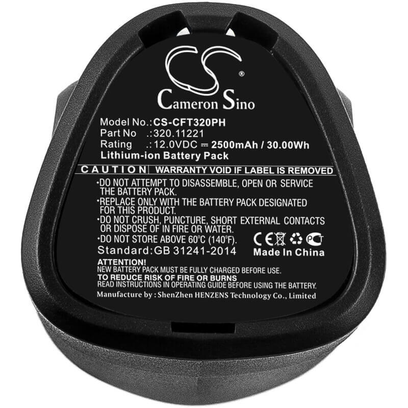12.0V, Li-ion, 2500mAh, batterie pour outils électriques compatible avec Craftsman, 320.11221, 11221, 9-11221, 30Wh Outils électriques Cameron Sino Technology Limited (Outils électriques)
