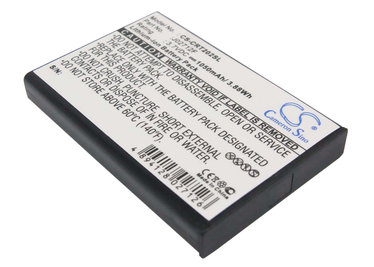 3.7V, Li-ion, 1050mAh, Media Player battery fits Creative, Vado Hd, 3.89Wh Media Player Cameron Sino Technology Limited