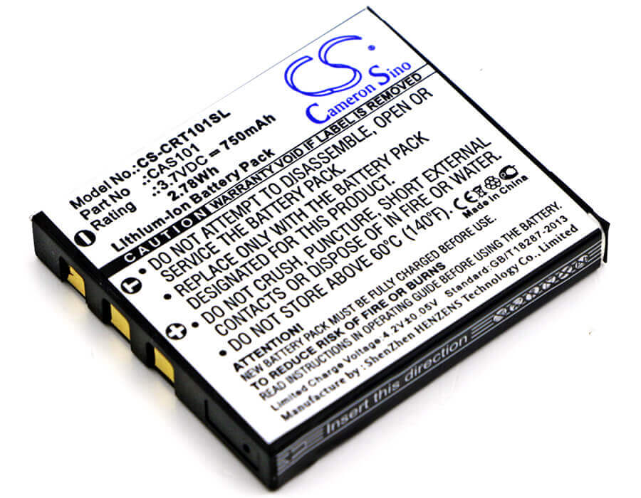 3.7V, Li-ion, 750mAh, Media Player battery fits Creative, Cas101, Vado, Vado Pocket Hd, 2.78Wh Media Player Cameron Sino Technology Limited