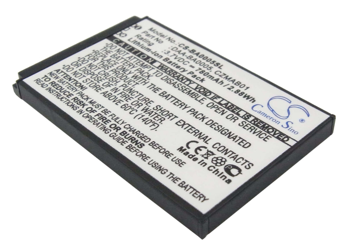 3.7V, Li-ion, 780mAh, Media Player battery fits Creative, 70pd000000039, Zen Micro, Zen Micro 4gb, 2.89Wh Media Player Cameron Sino Technology Limited