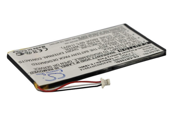 3.7V, Li-Polymer, 1400mAh, Media Player battery fits Creative, Ba20603r79914, Dvp-hd0003, Zen Vision M (60gb), 5.18Wh Media Player Cameron Sino Technology Limited