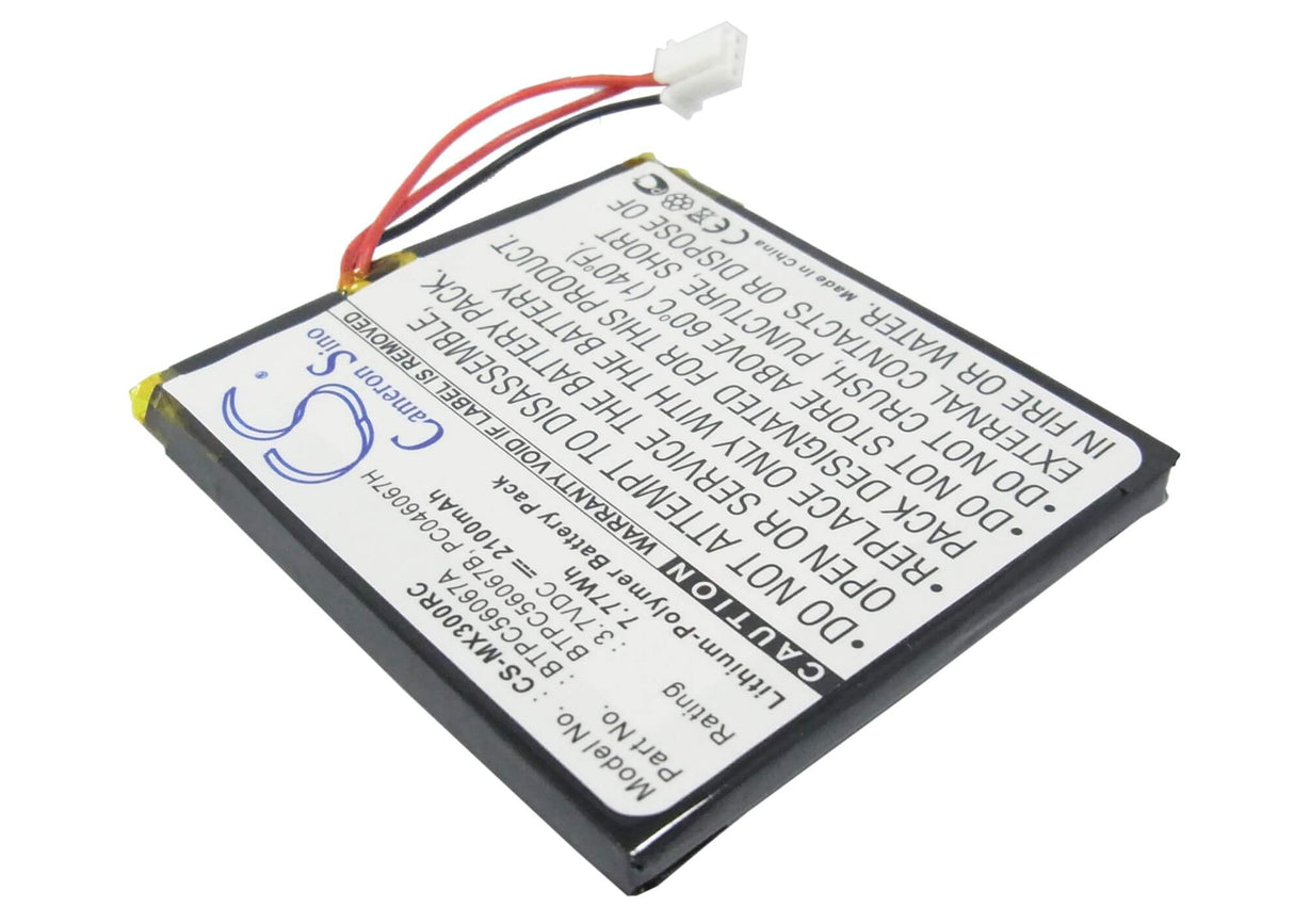 3.7V, Li-Polymer, 2100mAh, Remote Control battery fits Urc, Crestron, C2n-dap8, Cnampx-16x60, Cnx-pad8a, 7.77Wh Remote Control Cameron Sino Technology Limited