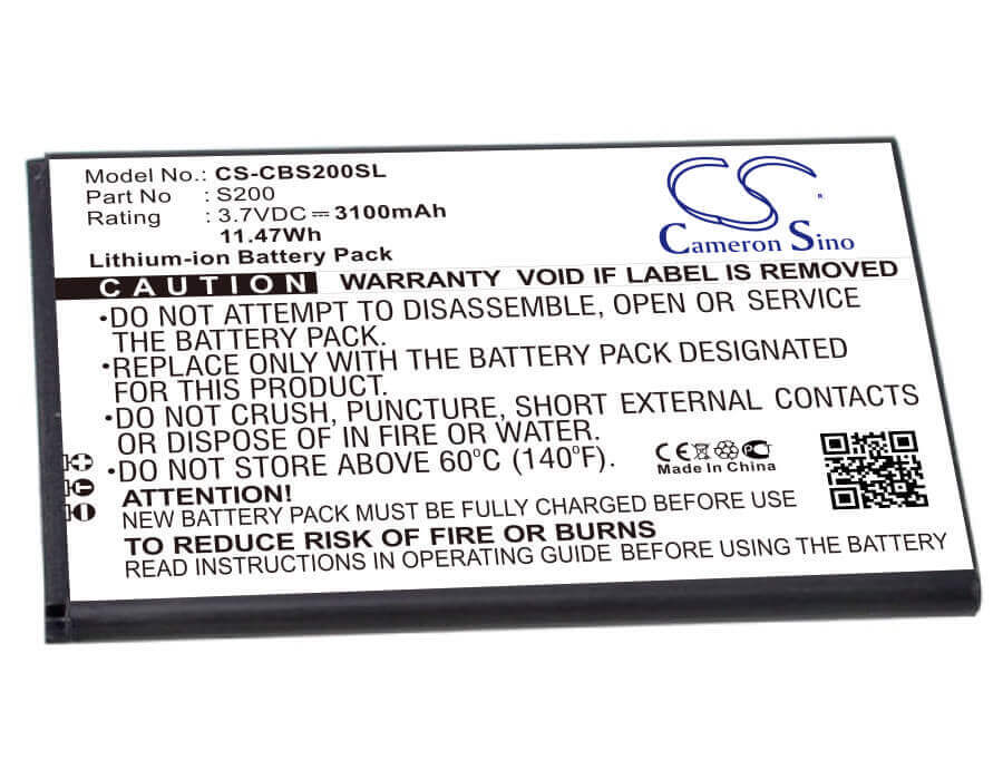 Battery For Cubot, S200 3.7v, 3100mah - 11.47wh Batteries for Electronics Cameron Sino Technology Limited (Suspended)