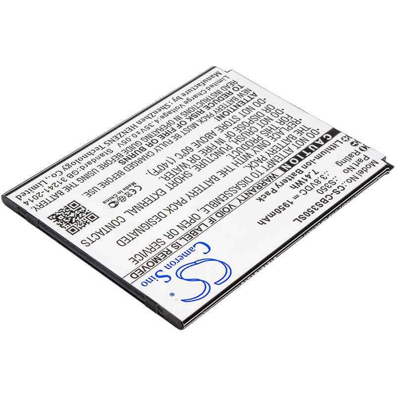 3.8V, Li-ion, 1950mAh, batterie de smartphone compatible avec Cubot, S350, S350, 7.41Wh Mobile, Smartphone Cameron Sino Technology Limited (Smartphone)