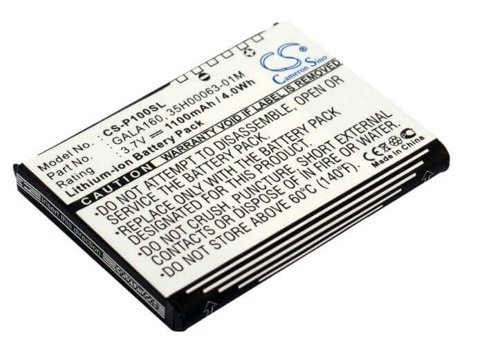 3.7V, Li-ion, 1100mAh, PDA battery fits I-mate, Dopod, Cyberbank, Htc, Qtek, Pharos, 35h00063-01m, Poz G300, 4.07Wh PDA, Pocket PC Cameron Sino Technology Limited