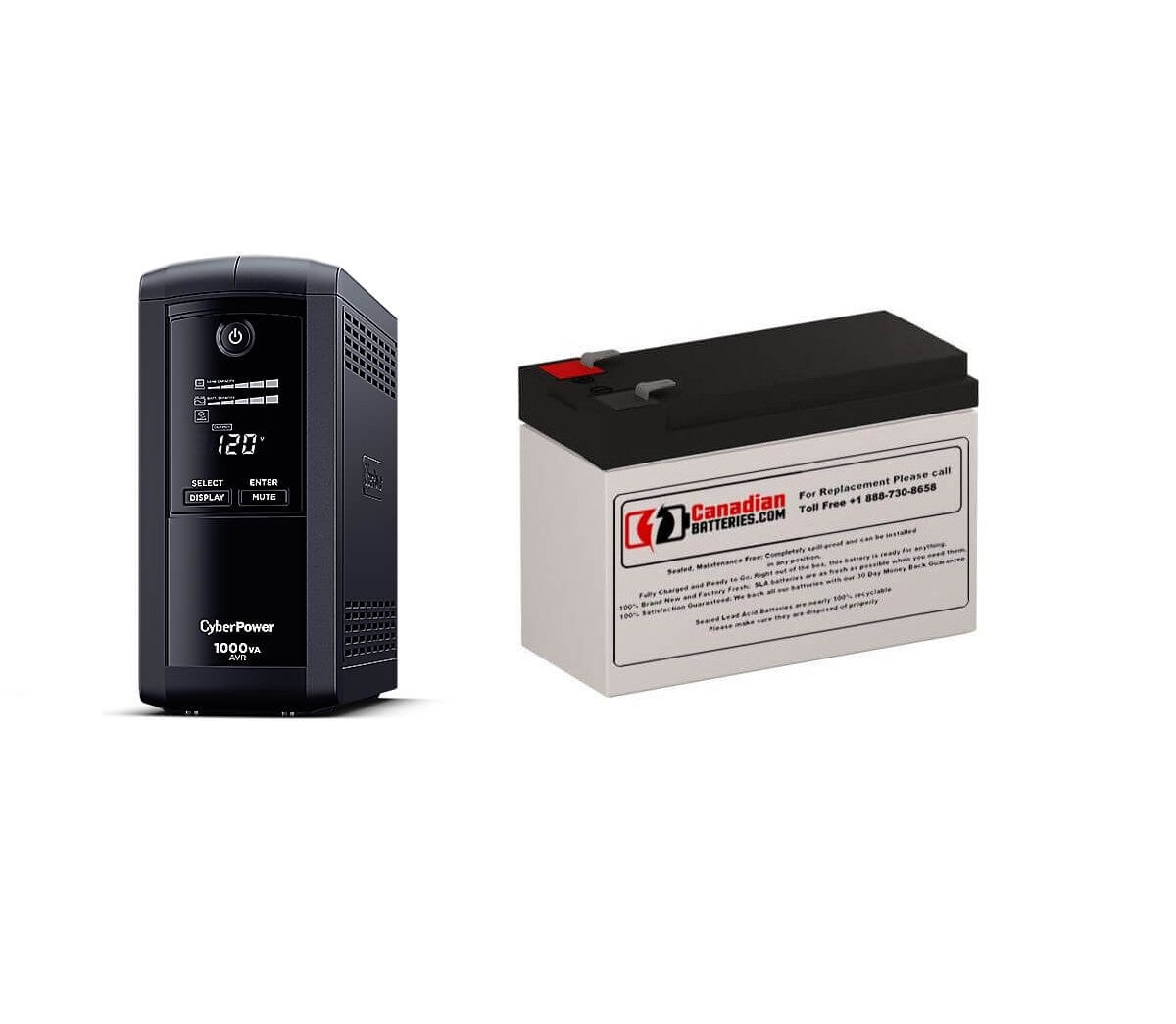 Battery For Cyberpower 1000VA, Cp1000avrlcd UPS, 1 X 12v, 9ah - 108wh UPS Batteries CB Range