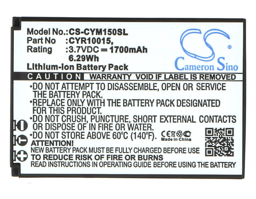 3.7V, Li-ion, 1700mAh, SmartPhone battery fits Cyrus, Myphone, Evolveo, Cyr10015, Cm15, 6.29Wh Mobile, SmartPhone Cameron Sino Technology Limited (Smartphone)