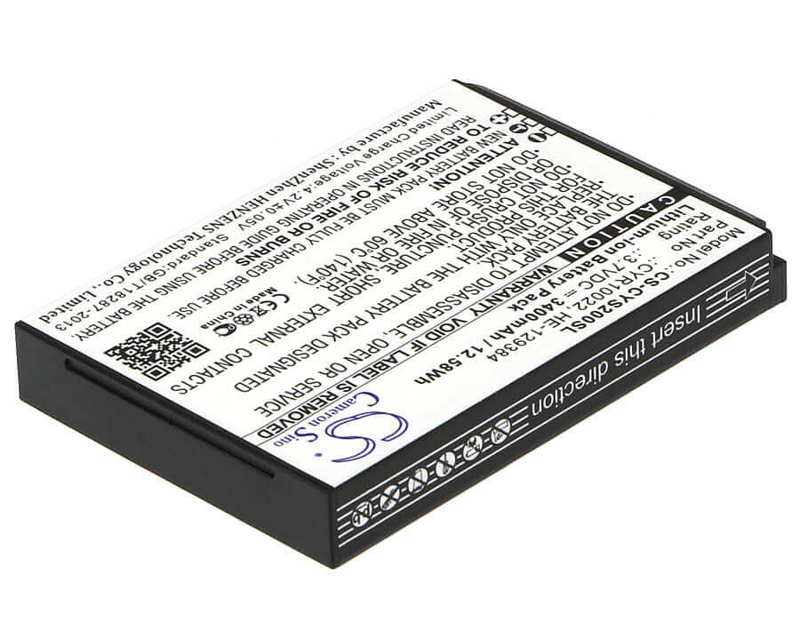 3.7V, Li-ion, 3400mAh, SmartPhone battery fits Cyrus, Cyr10022, Cs20, 12.58Wh Mobile, SmartPhone Cameron Sino Technology Limited (Smartphone)