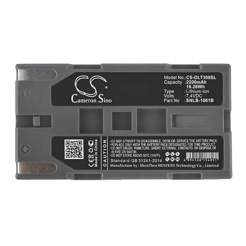 7.4V, Li-ion, 2200mAh, Thermal Camera battery fits Maxkon, Rno, Dali, Hylb-1061b, T3, T8, 16.28Wh Thermal Camera Cameron Sino Technology Limited