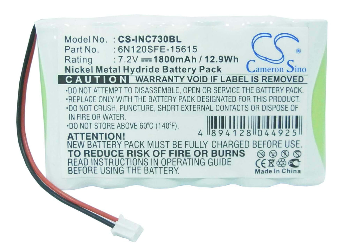 7.2V, Ni-MH, 1800mAh, batterie de terminal de paiement compatible avec Dassault, Ingenico, 730, 770, 12.9Wh Terminal de paiement Cameron Sino Technology Limited