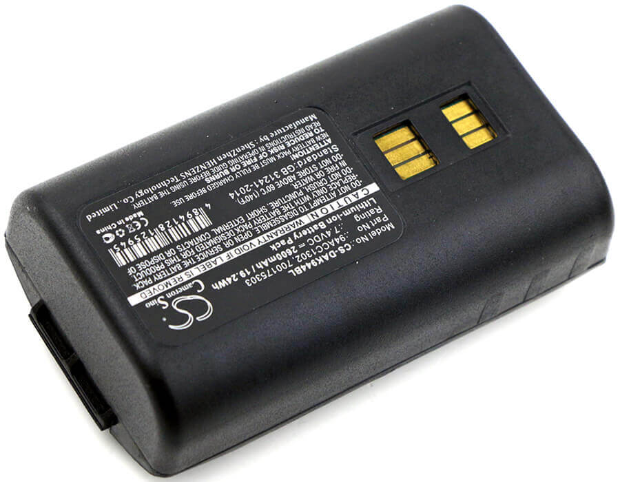 Batterie de scanner de codes-barres pour Datalogic, 944501055, 944501056, 944501057 7.4v, 2600mah - 19.24wh Scanner de codes-barres Cameron Sino Technology Limited
