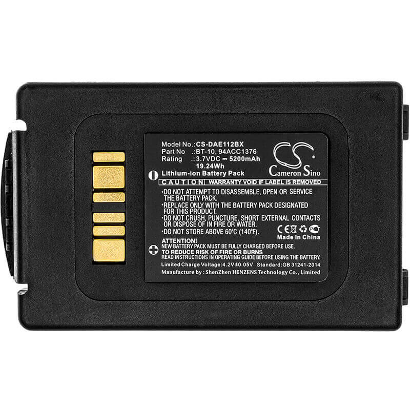 Batterie de scanner de code-barres BT-10 pour Datalogic, Elf 3.7v, 5200mah - 19.24wh Scanner de code-barres Cameron Sino Technology Limited