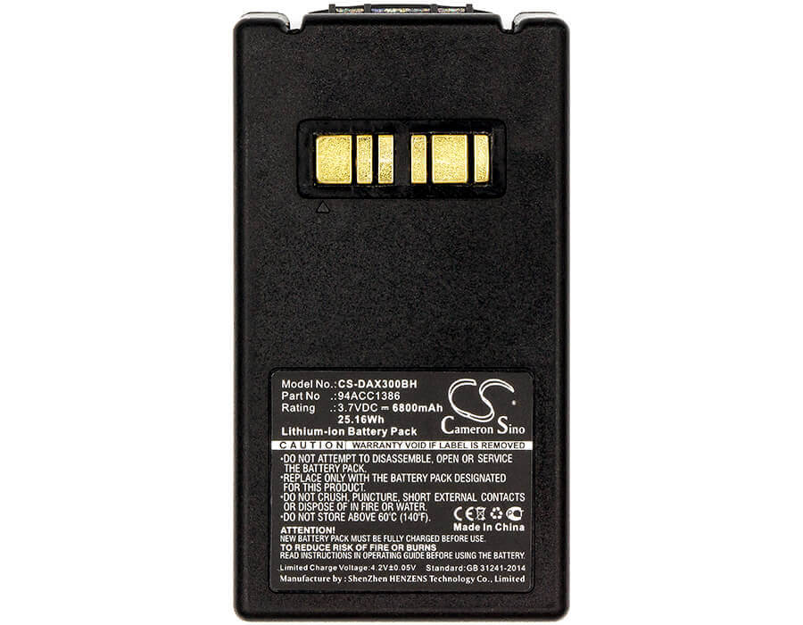 Barcode Scanner Battery For Datalogic, Falcon X3 3.7v, 6800mah - 25.16wh Barcode Scanner Cameron Sino Technology Limited