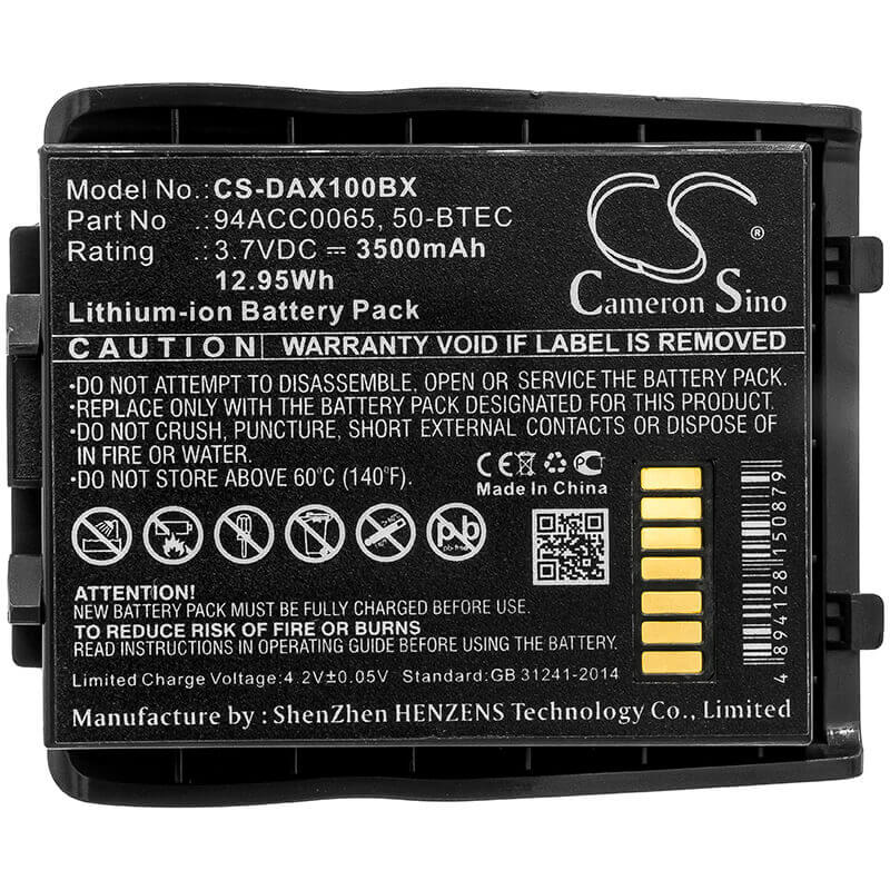 Barcode Scanner Battery For Datalogic, Lynx 3.7v, 4000mah -14.8wh Barcode Scanner Cameron Sino Technology Limited