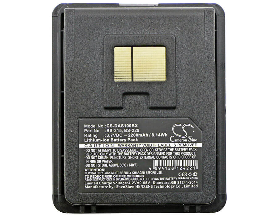 Barcode Scanner Battery For Datalogic, Mobile Scorpio 3.7v, 2200mah - 8.14wh Barcode Scanner Cameron Sino Technology Limited