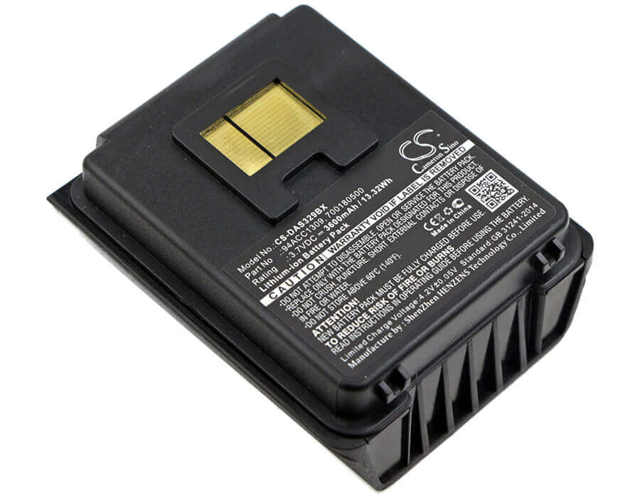 Barcode Scanner Battery For Datalogic, Skorpio, Skorpio Gun, Skorpio Gun Ce 3.7v, 3600mah - 13.32wh Barcode Scanner Cameron Sino Technology Limited