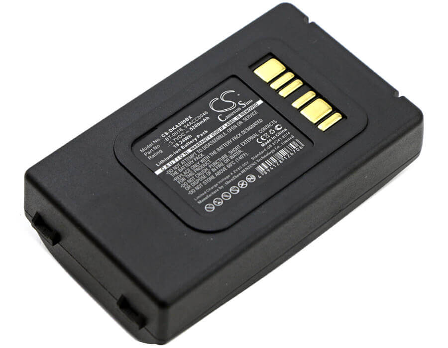 Batterie de scanner de codes-barres pour Datalogic, Skorpio X3 3.7v, 5200mah - 19.24wh Scanner de codes-barres Cameron Sino Technology Limited