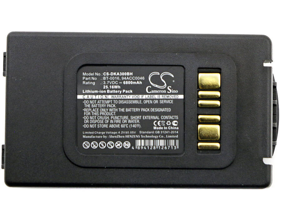 Barcode Scanner Battery For Datalogic, Skorpio X3 3.7v, 6800mah - 25.16wh Barcode Scanner Cameron Sino Technology Limited