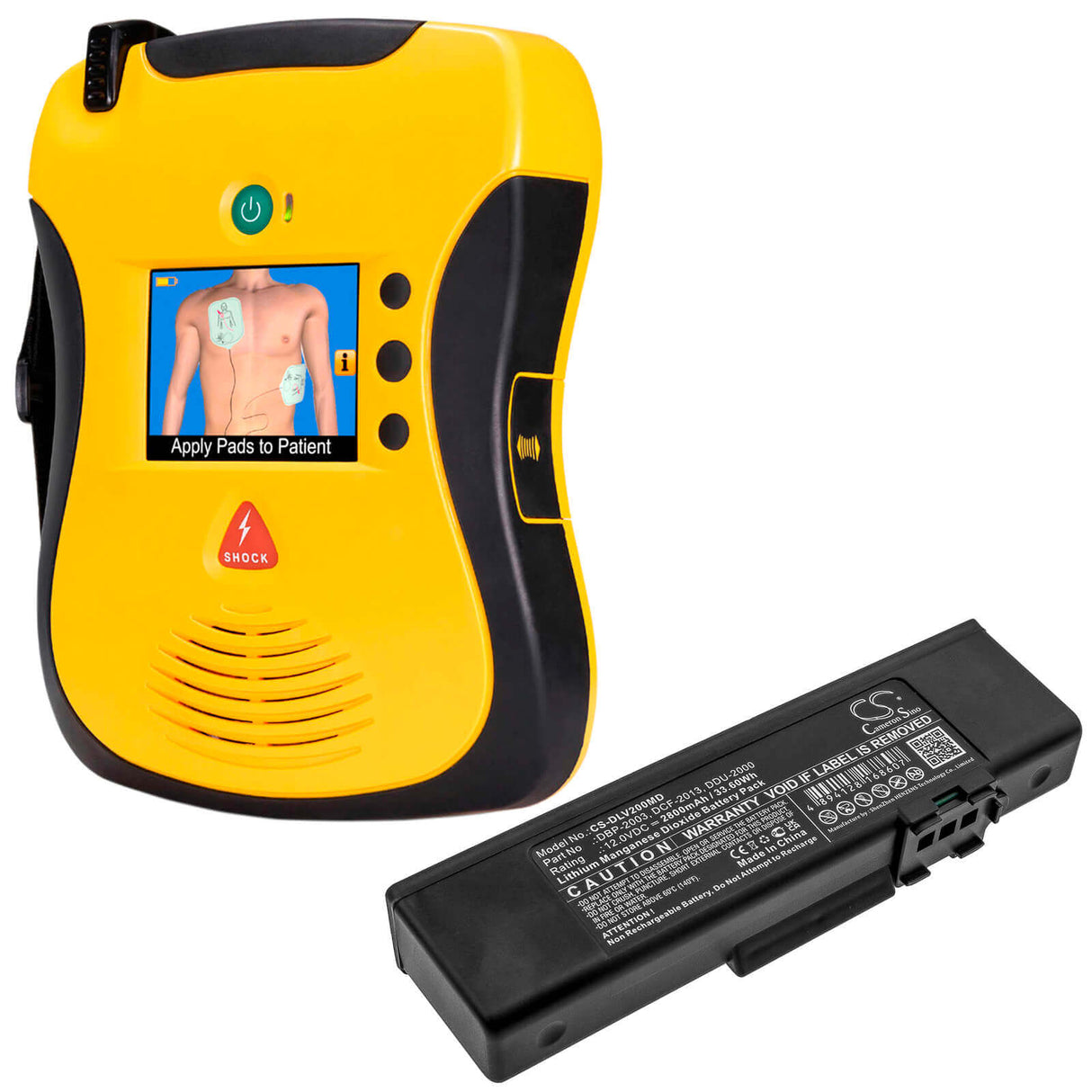 Battery For Defibtech, Lifeline Ecg, Lifeline Pro Aed, Lifeline View 12v, 2800mah - 33.60wh Batteries for Electronics Cameron Sino Technology Limited (Suspended)