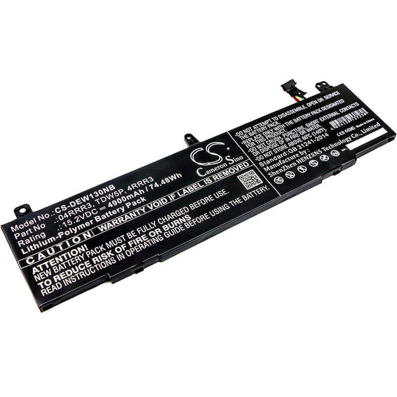 Battery For Dell, Alienware 13 R3, Alw13c, 15.2v, 4900mah - 74.48wh Notebook, Laptop Cameron Sino Technology Limited