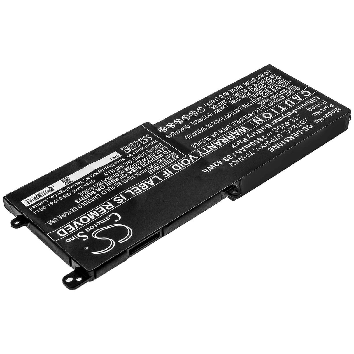 Battery For Dell, Alienware Area 51m Alwa51m-d1733b, Alienware Area 51m Alwa51m-d1733pb 11.4v, 7850mah - 89.49wh Notebook, Laptop Cameron Sino Technology Limited