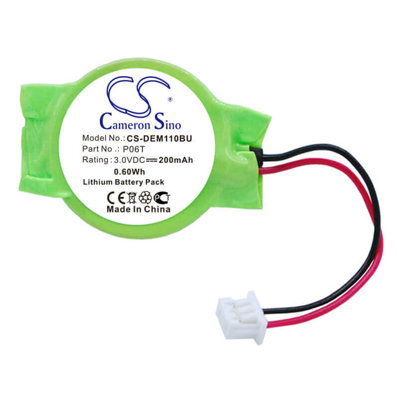 3.0V, Lithium, 200mAh, CMOS / BackUp battery fits Dell, P06t, Alienware M11X, Alienware M11X R1, 0.60Wh CMOS / BackUp Cameron Sino Technology Limited