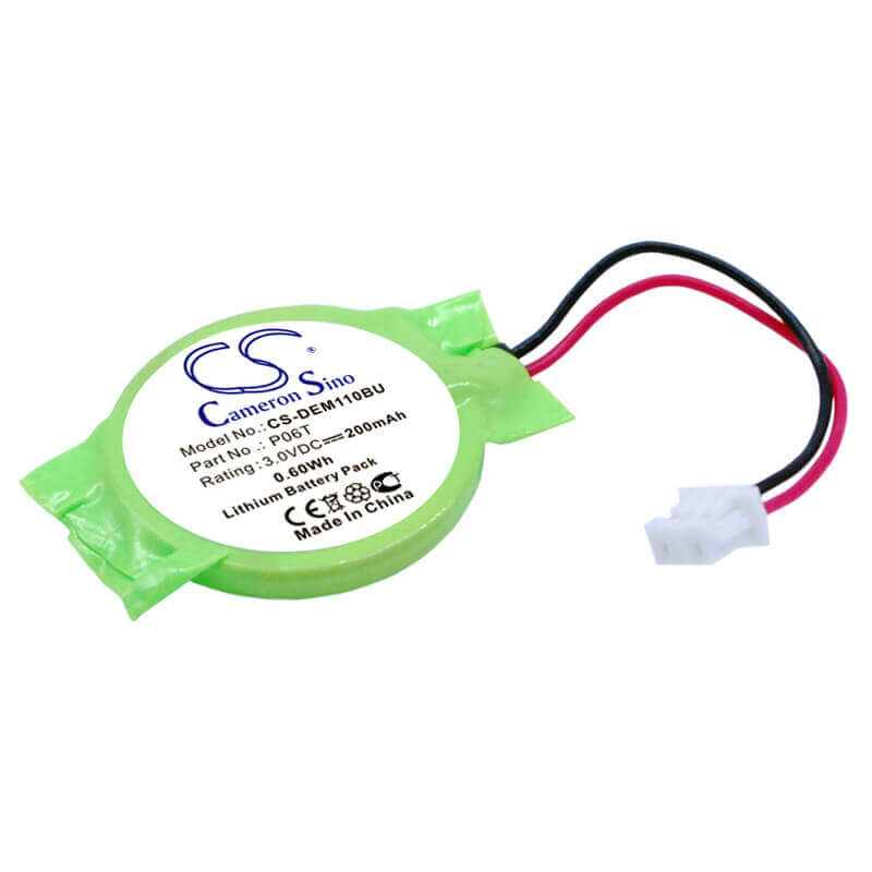3.0V, Lithium, 200mAh, CMOS / BackUp battery fits Dell, P06t, Alienware M11X, Alienware M11X R1, 0.60Wh CMOS / BackUp Cameron Sino Technology Limited