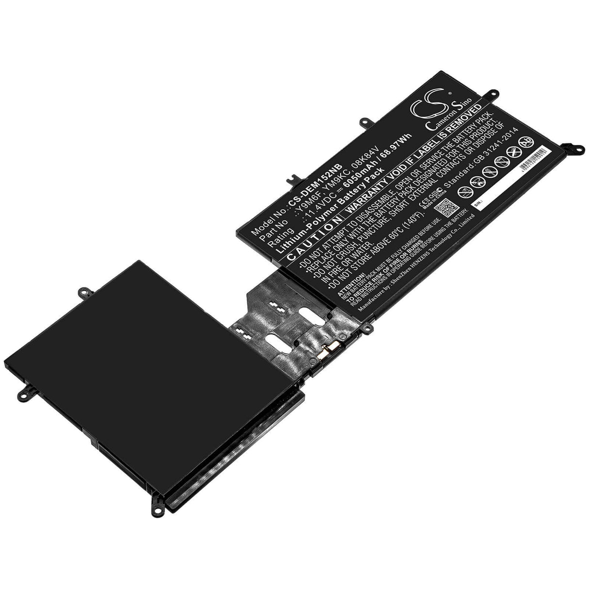 Battery For Dell, Alienware M15 Alw15m-d4505b, Alienware M15 Alw15m-d4725b 11.4v, 6050mah - 68.97wh Notebook, Laptop Cameron Sino Technology Limited