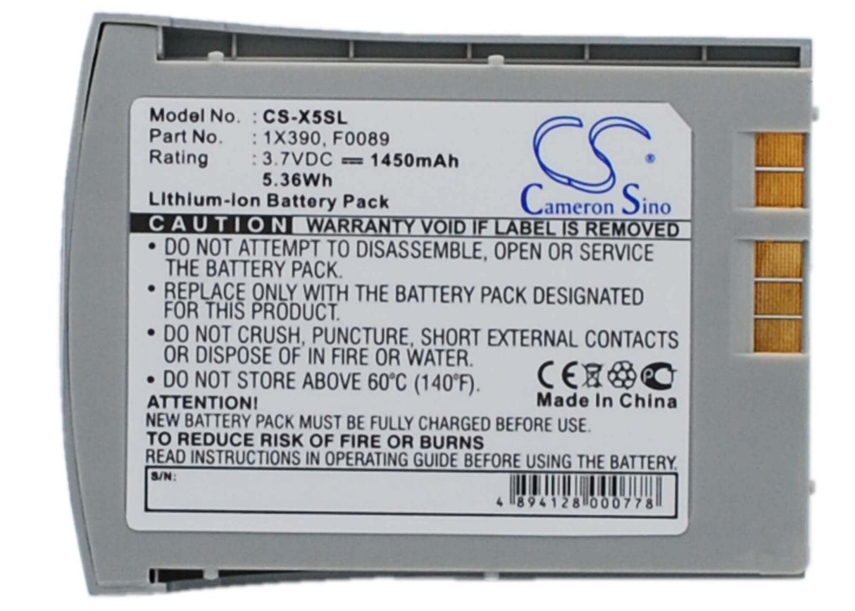 Battery For Dell Axim X5 3.7v, 1450mah - 5.37wh Batteries for Electronics Cameron Sino Technology Limited (Suspended)